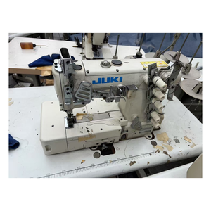 Máquina de Coser Industrial Usada Juki 7723 de Tres Agujas con Puntada Interlock y Cama Plana - Product Image 1