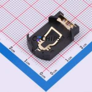 BS-08-B2BA013 Button & Strip Battery Connector SMD Connector Battery Holder CR2032 Phosphor Bronze - Product Image 1