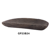 Plateau décoratif artisanal en bois naturel carbonisé, plat en bois irrégulier fait main pour la décoration de la maison, du café, de la table et le rangement