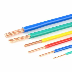 Factory Fire Resistant BV WIre 2.5mm Copper Conductor PVC Insulated Lighting House Wiring Electrical Cable