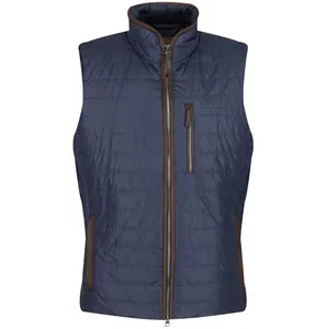 Gilet imbottito da uomo Bodywarmer Casual Outdoor Down Touch Gilet leggero imbottito senza maniche Gilet invernale da uomo all'ingrosso