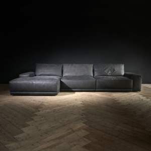 Sofà componibile Wabi - Sabi italiano componibile <span class=keywords><strong>Set</strong></span> di mobili per la casa di lusso divano da soggiorno in pelle antica - Product Image 1