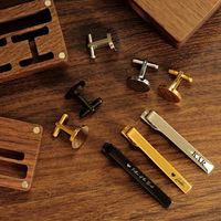 Gemelos con nombre personalizado en caja de madera, regalos de padrino de boda y regalo de despedida de soltero para papá para boda o compromiso