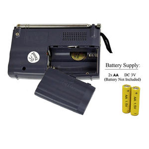 Portable AM/FM Dual-band Radio Compact <b>Pocket</b> Receiver with Telescopic Antenna Built-in Speaker for Elderly Home Use - Product Image 6