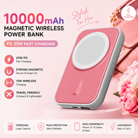 Nuevo Banco de Energía Portátil con Carga Inalámbrica Magnética, PD20W, Carga Rápida, 10000 mAh, para Teléfono