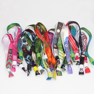 משלוח מהיר ויפ בד צד לוגו מותאם אישית הדפסה חד פעמי שימוש פסטיבל בד <span class=keywords><strong>wristbands</strong></span> לאירועים - Product Image 3