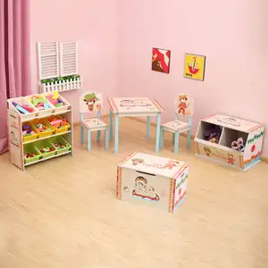 Set Furnitur Kamar Tidur Anak-anak Kayu Kualitas Tinggi Mebel Anak Kayu Solid Tiongkok Grosir dengan Harga Murah