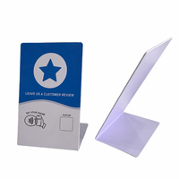 Expositor de Mesa Personalizado de PVC con NFC y Código QR para Menús de Restaurantes y Redes Sociales