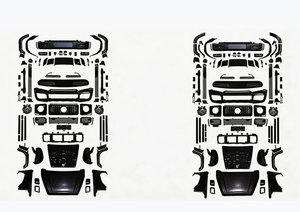 Kit Carrozzeria Popolare per SUZUKI JIMNY 3/5 Porte, Aggiornamento Stile Mini <span class=keywords><strong>Mercedes</strong></span> <span class=keywords><strong>Classe</strong></span> G B B <span class=keywords><strong>S</strong></span> - Product Image 3