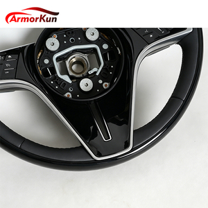 Volante de 3 radios con imitación de madera para personalización de lujo para W205 W212 W213 W221 C <span class=keywords><strong>E</strong></span> B <span class=keywords><strong>300</strong></span> para A45 CLA45 C63 GLE <span class=keywords><strong>GLC</strong></span> - Product Image 6