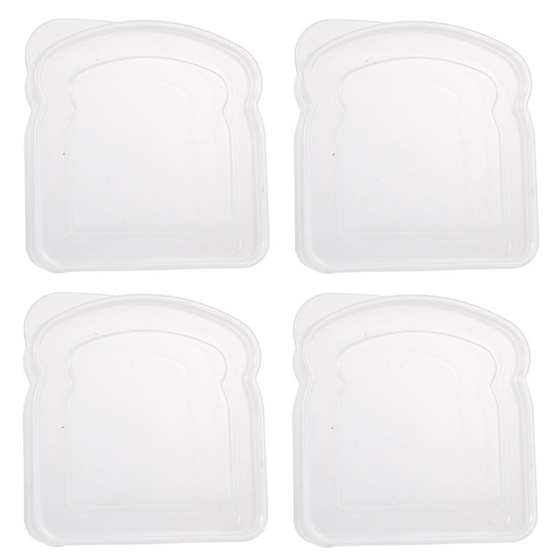 [transparent] sandwich fresh-keeping box 4 pack