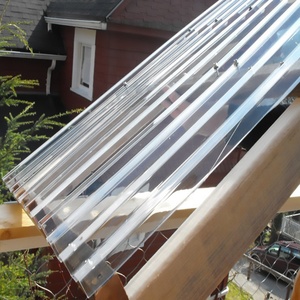 Panneau <span class=keywords><strong>de</strong></span> construction en polycarbonate résistant aux chocs, facile à installer, plaque <span class=keywords><strong>de</strong></span> toiture ondulée - Product Image 3