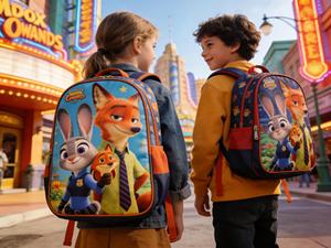 Penjualan Langsung Pabrik Tas Ransel Siswa Zoo2, Tas Berinsulasi Stylish, Tas Tangan Kartun Anak, Set 3-in-1 Tempat Pensil Grosir - Product Image 2