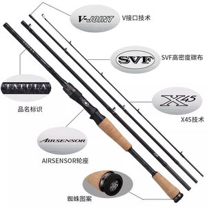 Canne à pêche Daiwa Tatula Travel Spider 4 sections 4M légère, action moyenne rapide, pour la pêche au bar. - Product Image 1