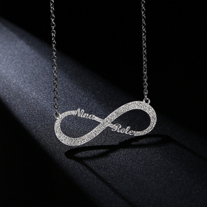 <span class=keywords><strong>Collana</strong></span> <span class=keywords><strong>Infinito</strong></span> Rinntin On112 dal Design Elegante con Grazioso Dettaglio Bianco - Product Image 1