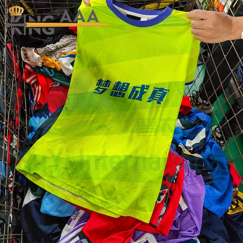 KINGAAA summer jersey basketball 50kg 100kg used clothes bales for men sale in south africa