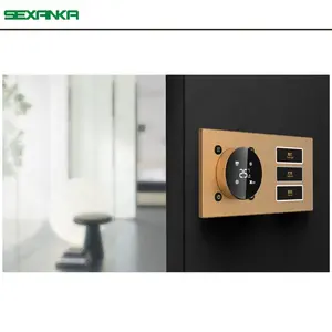 SEXANKA KNX EIB Smart Home Automation System Metal Push Button Smart Wall Switch Temperature Controller Wall Switch