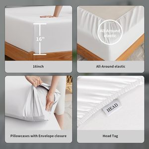 ชุดเครื่องนอนชุดเครื่องนอนผ้าปูเตียงชุดเครื่องนอนเส้นใยไม้ไผ่ที่100% จากธรรมชาติปลูกตามธรรมชาติ - Product Image 5