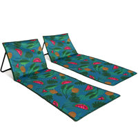 Chaise longue de plage moderne et luxueuse pliable avec design réglable à 5 positions pour le camping et les meubles d'extérieur