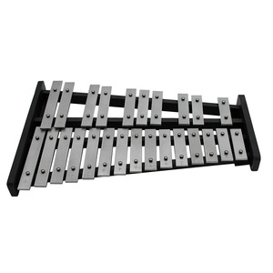 Glockenspiel à 25 notes avec boîte de rangement, Xylophone en aluminium, Instrument de percussion Orff, Jouet musical pour enfants - Product Image 1