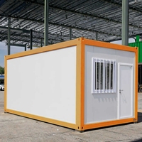 Casa Contenedor Plegable Prefabricada de Acero Económica de Construcción Rápida Verificada, Panel Sándwich, Fácil de Plegar, Impermeable, Hotel/Apartamento