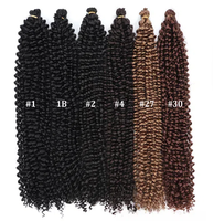 Extensions de cheveux au crochet GoGo Curl Braid Freetress 3X Pacific Curl Spring Ripple Passion Twist Curly Deep Water Wave 18 pouces