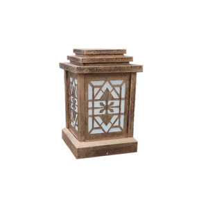Aluminum Alloy Solar Outdoor Pillar <b>Light</b> LED Warm White 2700K IP65 Acrylic <b>Shade</b> Dimmable No Assembly Required - Product Image 1