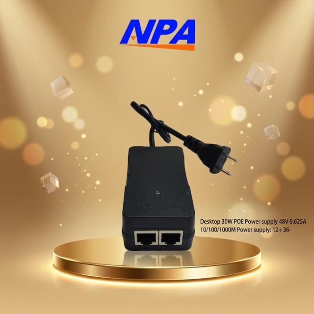 Ethernet 48V 0.625A  10/100/1000Mbps POE Switch Power Supply Network Desktop 30W POE Injector Poe Adapter