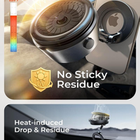 LISEN 360 °   Support de téléphone magnétique pour voiture à ventouse électrique réglable, adsorption automatique, support pour iPhone 17 16 Pro Max