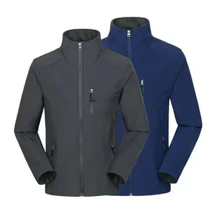 Jaqueta casual de inverno softshell para homens/mulheres, jaqueta de lã unissex personalizada à prova d'água para acampamento e caminhadas, moda de trabalho