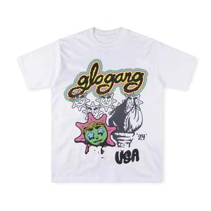 Glo Gang <span class=keywords><strong>Boyz</strong></span> Worldwide T-shirt unisexe 100% coton tricoté à manches courtes de haute qualité de marque personnalisé dessin animé imprimé - Product Image 3
