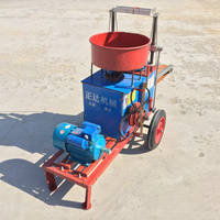 Machine d'enrobage de semis de pastèque 220V moteur modèle de chariot mobile