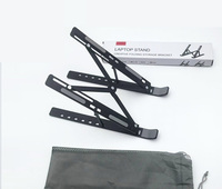 Grande promotion vente chaude support d'ordinateur portable en aluminium avec réglage de la hauteur support de tablette portable de conception de refroidissement et pliable