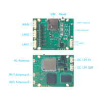 Modul Board LTE CAT1 dengan Port WAN LAN WiFi TTL dengan Slot Kartu SIM Plug and Play Berbasis Linux Mendukung OpenWRT