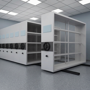 All-steel Motorized Compact Shelving Capable of Automatically and Office Storage Unit Commercial Furniture for High-density Ware - Product Image 6
