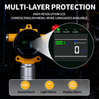 RTTPP Smart Gas Sensor Monitor de alarma Lel Lpg Combustible Oxígeno Tóxico Smart Gas Voc Ch4 Co Cl2 H2S Detector de gas fijo