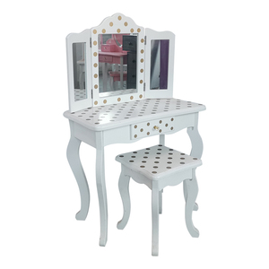 Custom High Quality Mirrored Makeup <strong>Table</strong> and Chair Dresser Bedroom Furniture Wood Bedroom Sets Modern Wooden Beds <strong>Mesa</strong> De Noche - Product Image 4