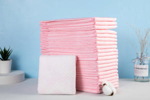 犬用トレーニングパッドOEM ODM工場卸売価格100個高級6層ピンク子犬おしっこパッド - Product Image 5