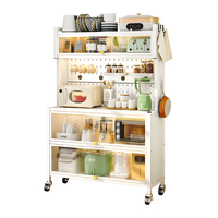Armoire de cuisine mobile en acier avec roulettes, prix d'usine