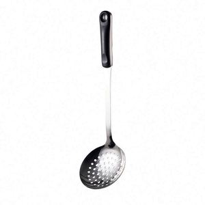 Kitchen Cooking Utensils Set with Stainless Steel Spatula Skimmer and Soup Ladle Metal Kitchenware with Plastic Handle - Product Image 5