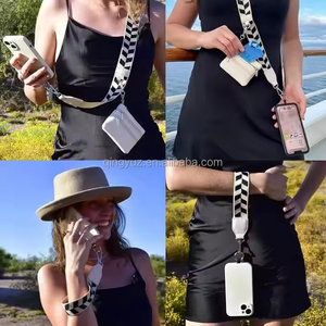 2024 nueva correa para teléfono móvil con bolsa con cremallera, Correa Go para billetera de teléfono, billetera cruzada de poliéster para teléfono - Product Image 4