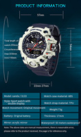 Reloj Digital SANDA 3133 para Parejas Adolescentes, Correa Transparente, Resistente al Agua, Multifuncional, Luminoso, con Alarma, Unisex, para Estudiantes