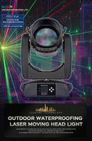 Nouvelle Lampe Laser Mobile Extérieure Étanche IP65 GBR-FJ260 260W 2024 avec Contrôle DMX512, Angle de Faisceau de 1,2 Degré, Panoramique 540/630