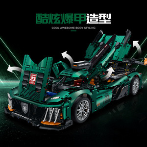 Guli 10616 Supercar <b>Model</b> <b>Building</b> Blocks 800+ Pieces Le Mans Sports Car Assembly Toy For Teens 7-14 Years Old - Product Image 5