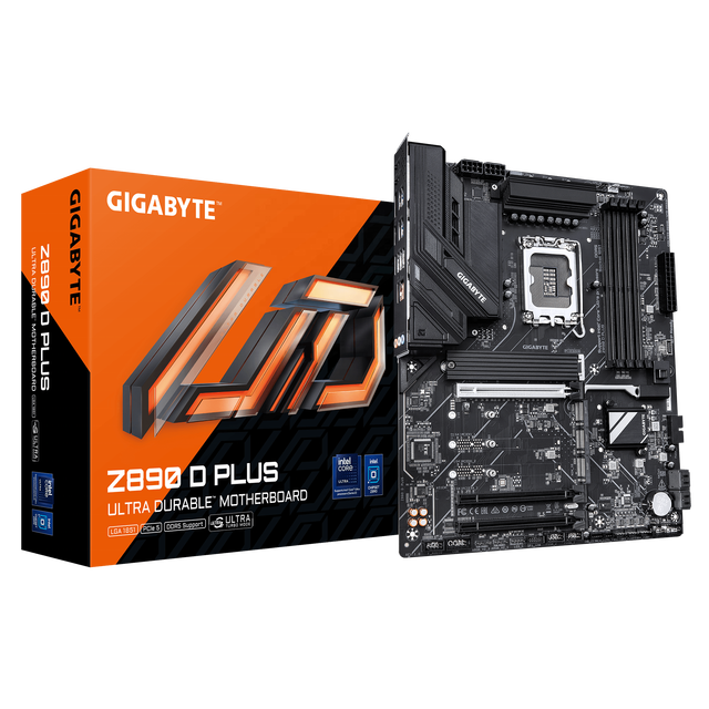 2026 New GIGABYTE Z890 D PLUS Gaming Motherboard ATX LGA1851 Support Core Ultra DDR5 256GB M.2 SATA for PC Desktop