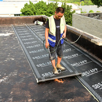 Membrane imperméable de bitume auto-adhésif de prix usine pour l'adhésif de feutre de toiture de projet de tunnel