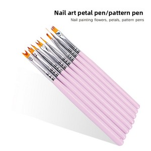 Petal Ombre Nail Art Brush Flower Gradient Painting Tool Nylon Bristle Gel Nail Decoration Manicure Salon Nail Art Brush Pen - Product Image 3