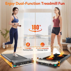 EU Stock 330LBS 2.5HP Quiet Motor Akluer 520A-A Dual-Sided <b>Treadmill</b> Shiatsu Foot Massager with LED Display & Remote Control - Product Image 4
