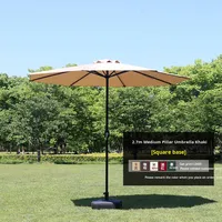 Parapluie d'extérieur antique Parasol de plage télescopique commercial Colonne centrale Cour B & B Internet Célébrité Parapluie d'extérieur