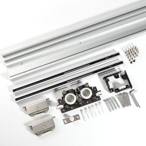 Moderne Glas-Schiebetür mit Verdecktem Aluminiumrahmen für Landhaus-Badezimmer & Schlafzimmer Inneneinrichtung - Product Image 4
